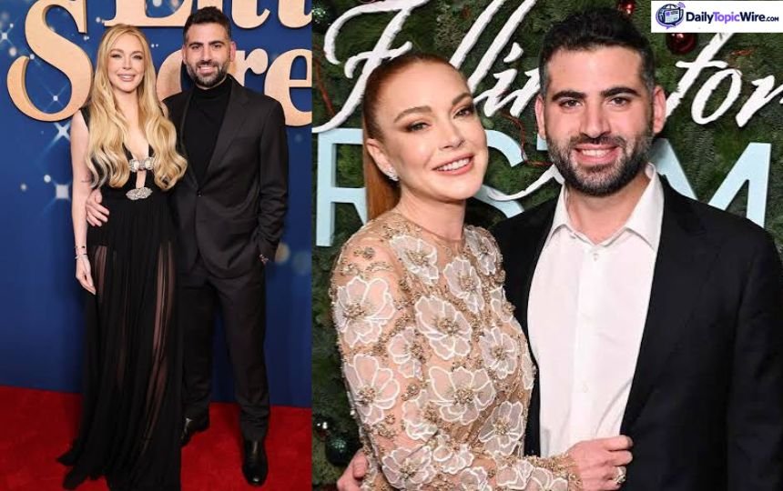 Lindsay Lohan with husband Barber shammas at event